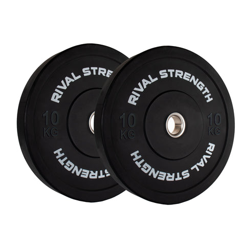 Rival Olympic Black Bumper Plates