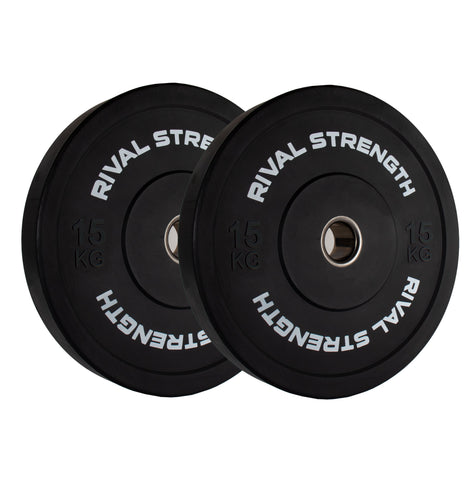 Rival Olympic Black Bumper Plates