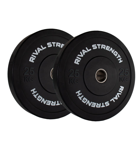 Rival Olympic Black Bumper Plates