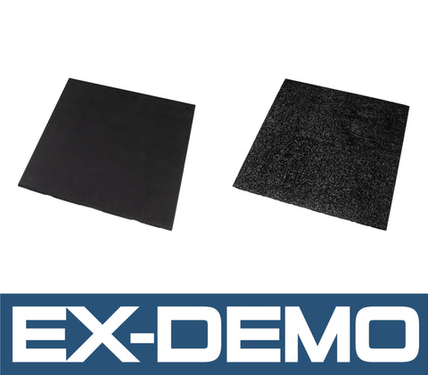 EX-DEMO | Rival Premium Interlocking Rubber Gym Floor Tiles with Connectors (500mm x 500mm) (20mm)