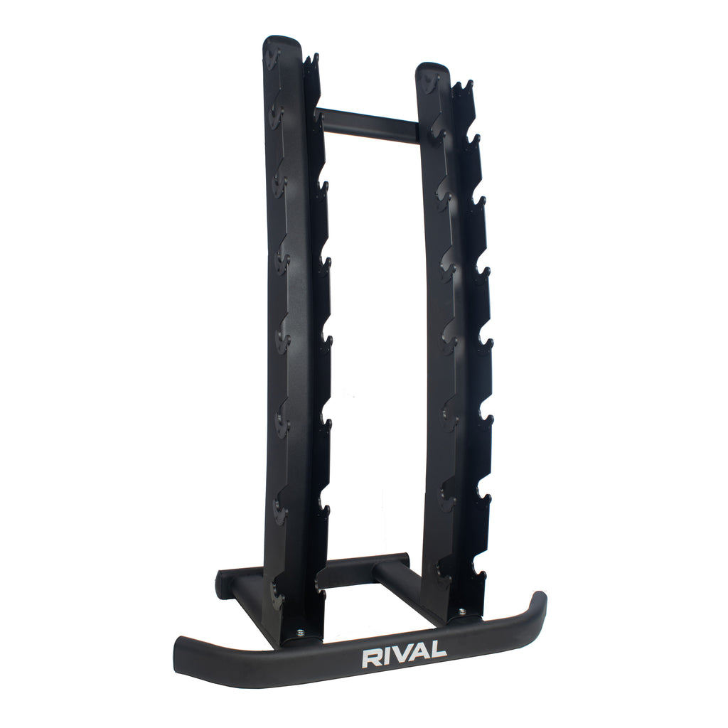 Rival Front-Facing 8 pair Commercial Vertical Dumbbell Storage Rack