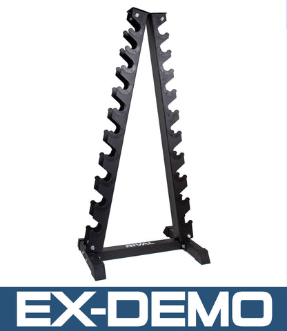 EX-DEMO | Rival Vertical A-Frame Dumbbell Storage Rack Only (Suitable for 1-10KG Dumbbells)