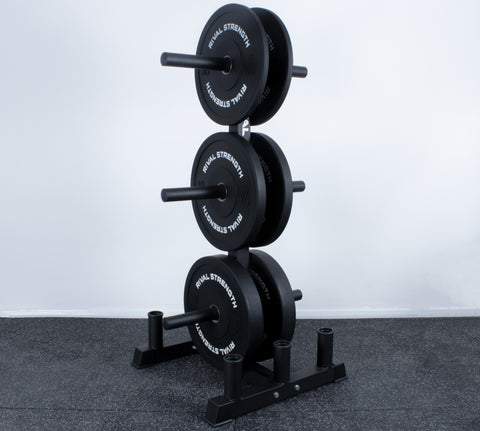 Rival Olympic Plate Tree and 6 Barbell Storage