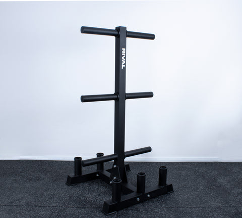 Rival Olympic Plate Tree and 6 Barbell Storage