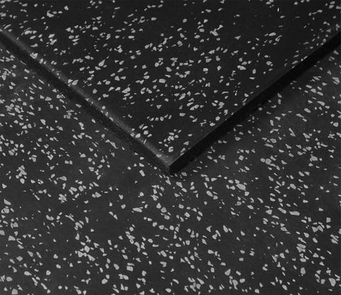 Black rubber discount gym floor tiles