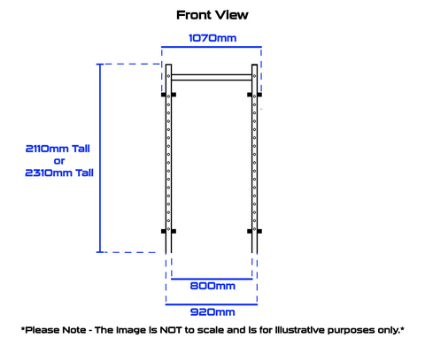 Rival J-2 Series Narrow Folding Wall Mount Rack (920mm Wide)