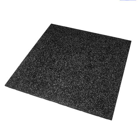 Rival Grey Fleck Premium Interlocking Rubber Gym Floor Tiles with Connectors (500mm x 500mm) (20mm)