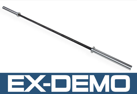 EX-DEMO | Rival 20KG Black Zinc Power Olympic 7ft Barbell - 4 Bearings