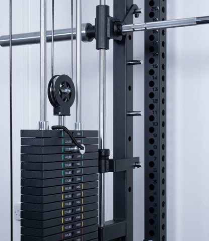 Rival S-2 Series Power Rack With Dual Adjustable Pulley and Smith Machine