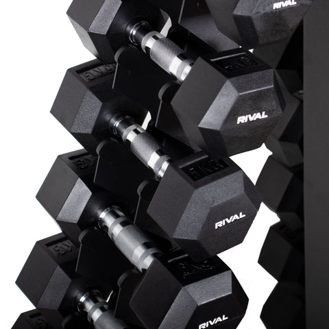 EX-DEMO | Rival Vertical A-Frame Dumbbell Storage Rack Only (Suitable for 1-10KG Dumbbells)