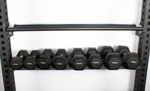 Rival S-Series Rack Mounted Dumbbell Storage Shelves (75mm)